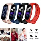 Смарт-браслет M5 для мужчин и женщин, цифровые часы с монитором сердечного ритма, шагомером, счетчиком калорий, спортивный трекер для здоровья