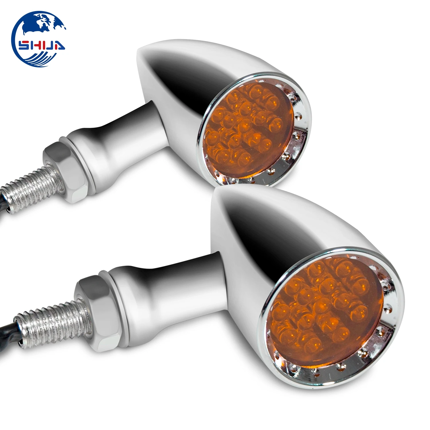 Мотоцикл светодиодный указатель поворота светильник в форме пули мигающая