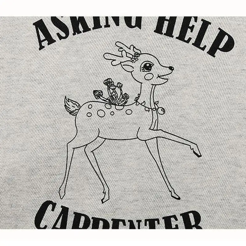 

Girls 2021 New Top Long Sleeve Children Teen Girl Clothing Print Cartoon Cotton Child Small Deer Fashion Sweatshirt Spring 3-15Y