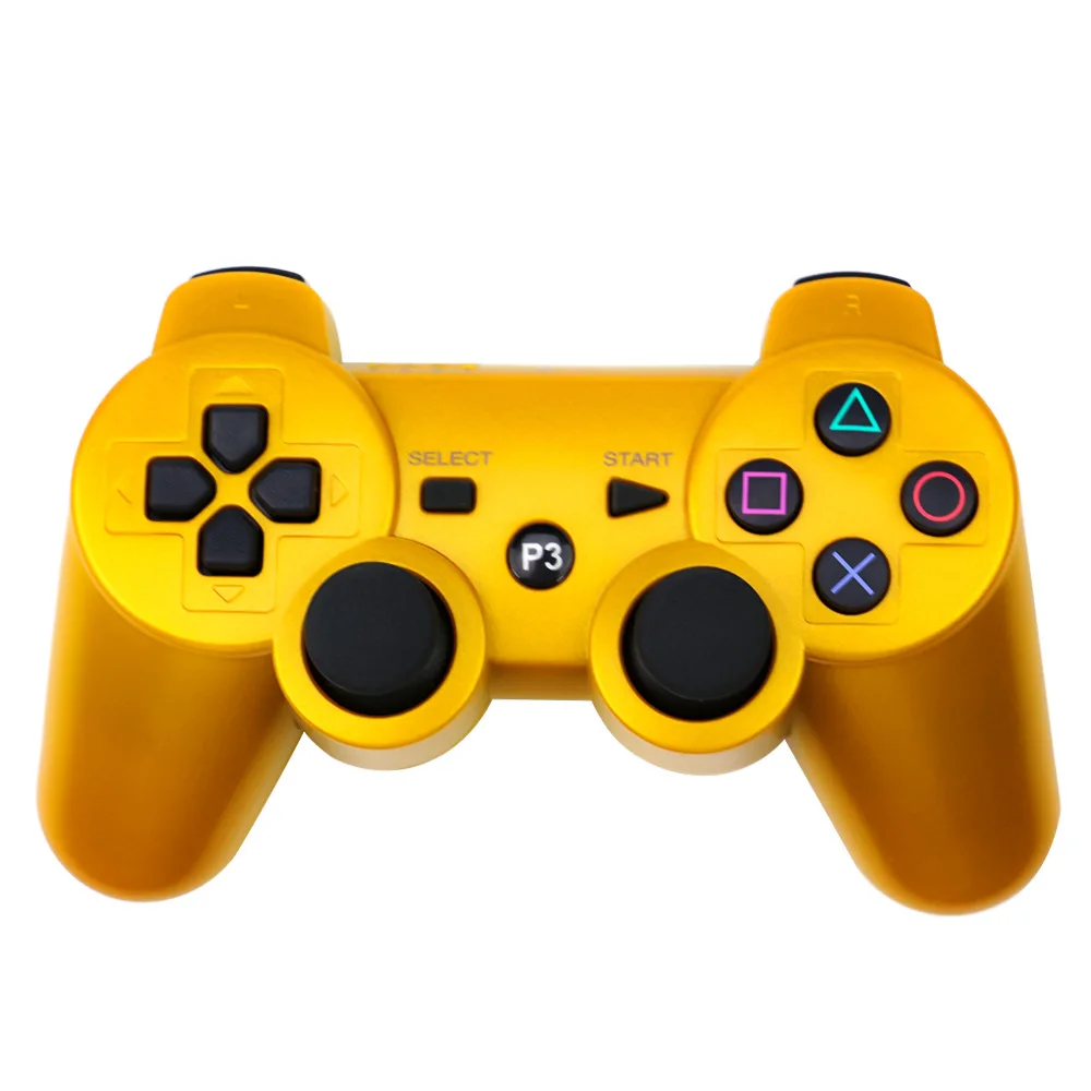 Type 2 Gold Беспроводной Bluetooth контроллер для sony PS3 геймпад для Play Station 3 джойстик для sony Playstation 3 PC для Dualshock контроллер - Цвет: Type 2 Gold