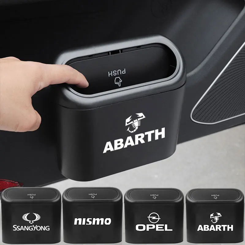 

1pcs Car Vehicle Hanging Trash Can ABS Storage Box For Infiniti Q50 FX35 Q30 G37 Q70 QX70 G35 Q60 QX50 QX60 QX80 QX30 Q50L EX