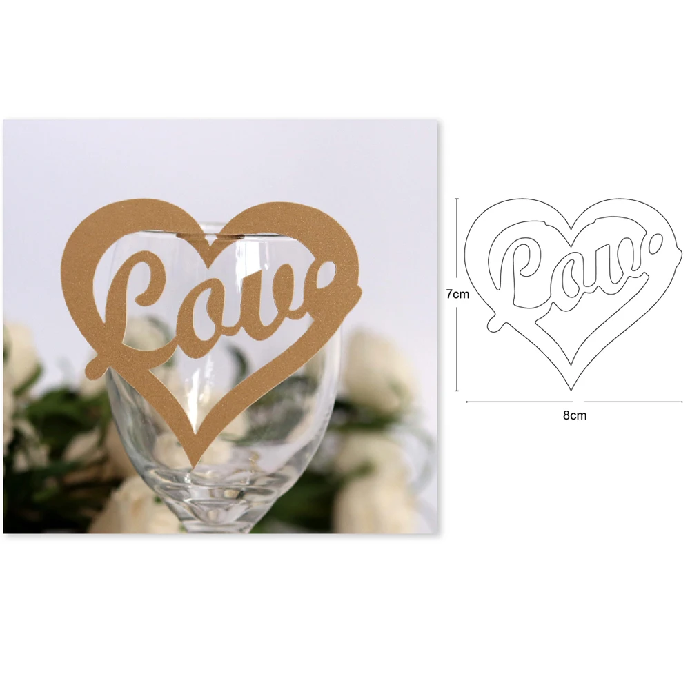 

metal cutting dies heart shape love cut die mold decoration Scrapbook paper craft knife mould blade punch stencils dies