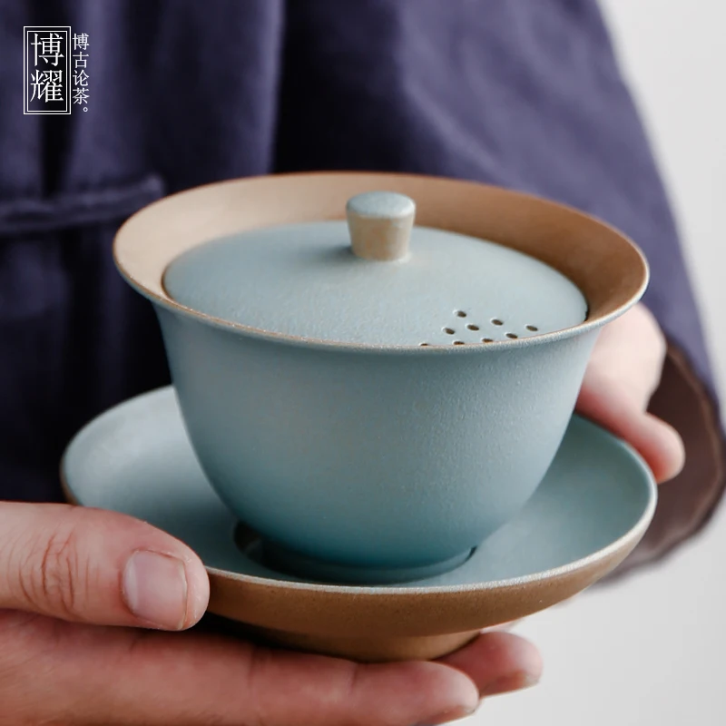 

Traditional Chinese Vintage Teacup Ceramic Beauty Glazed Handmade Teacup Porcelain Chinese Kubek Do Herbaty Tea Bowl DL60CB