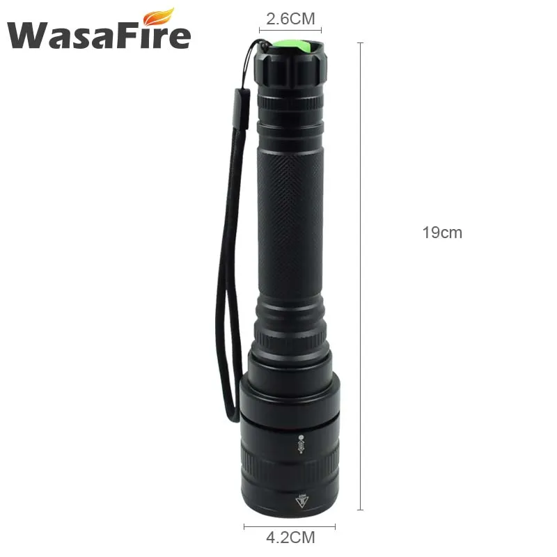 3800 Lumens XHP50 Waterproof LED Flashlight with 5 Modes Powerful Tactical Torch Super Light Lamp Zoom Lantern By18650 Battery | Лампы и