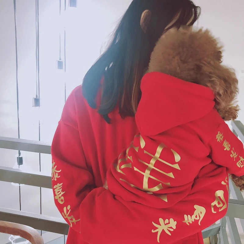 Модная зимняя теплая одежда для собак Doberman толстовка щенка наряд родителей и