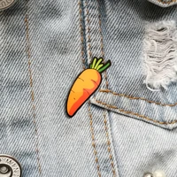 fashion kpop pins for women cartoon carrot vintage brooch cute acrylic jewelry badges hat coat accessories scarf buckle