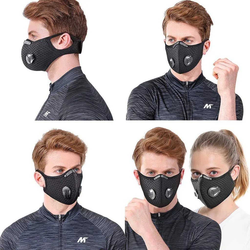

Cycling Mask PM2.5 Mask Filter Dust Mask Activated Carbon With Filter Anti-Pollution Bicycle MTB Bike Face Mask #E5
