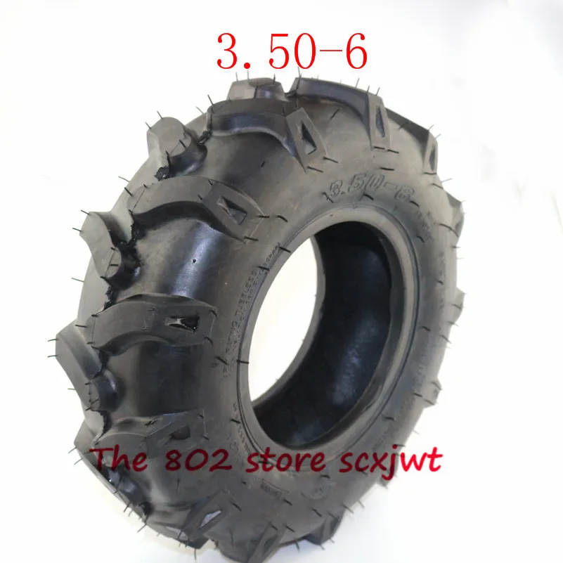 Утолщенная вакуумная шина для скутера 3 50-6 дюймов с четырехъядерным газоном