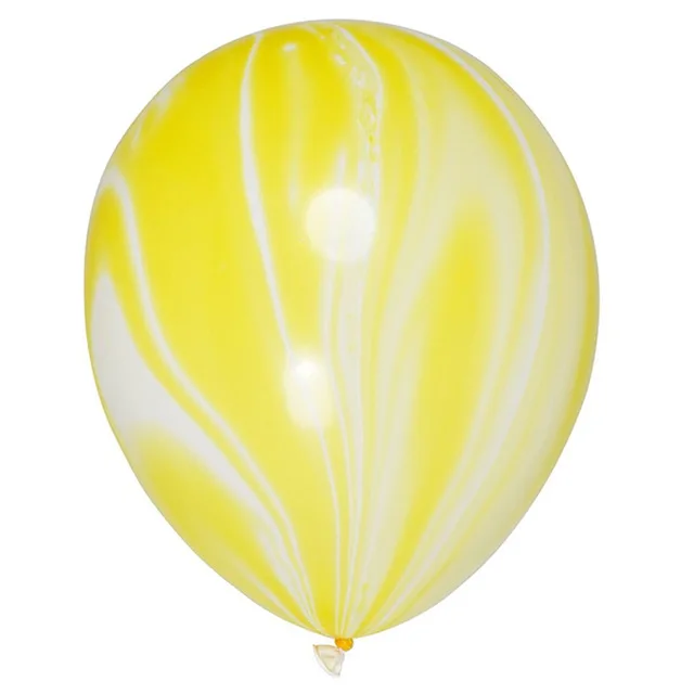yellow 10 шт 10 дюймов 2,3 г мраморный агат Радуга круглый латексный шар украшения на свадьбу на день рождения Единорог вечерние принадлежности для детского душа - Цвет: yellow