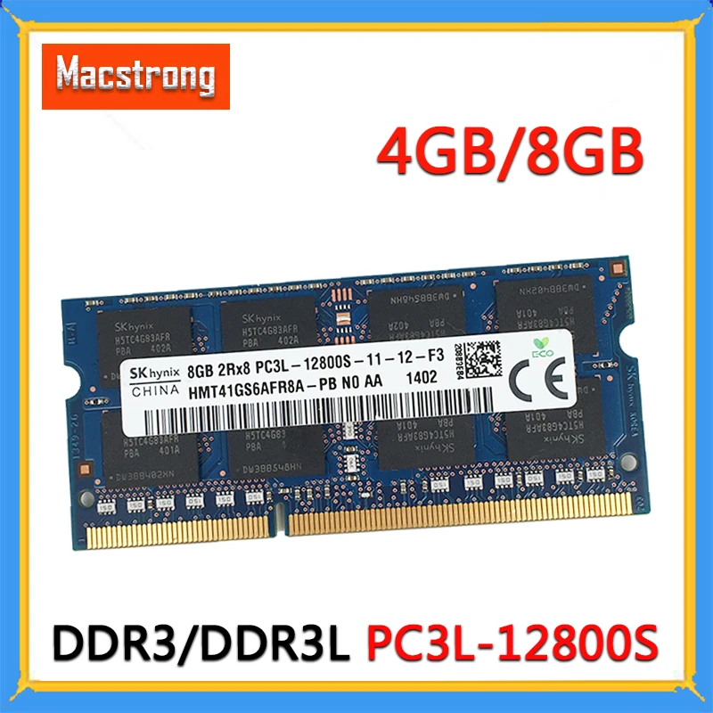 Оригинальный Новый PC3L 12800S объемом памяти 4 ГБ/8 ГБ для MacBook Pro A1278 A1286 Оперативная