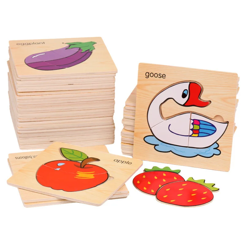 

1 Piece Wood Puzzles Children Adults Vehicle Puzzles Wooden Toys Learning Education Environmental Assemble ToyS Educational Game