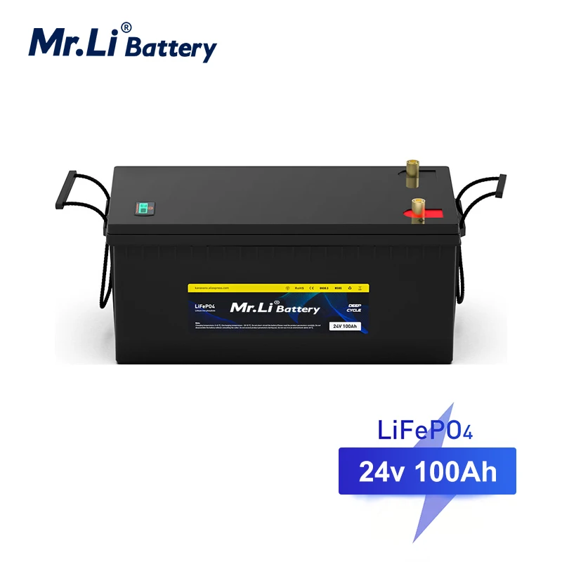 Аккумуляторная батарея Mr.Li 24 в 100 Ач LiFePO4 глубокий цикл встроенный 100A BMS Solar RV EV Off-Grid