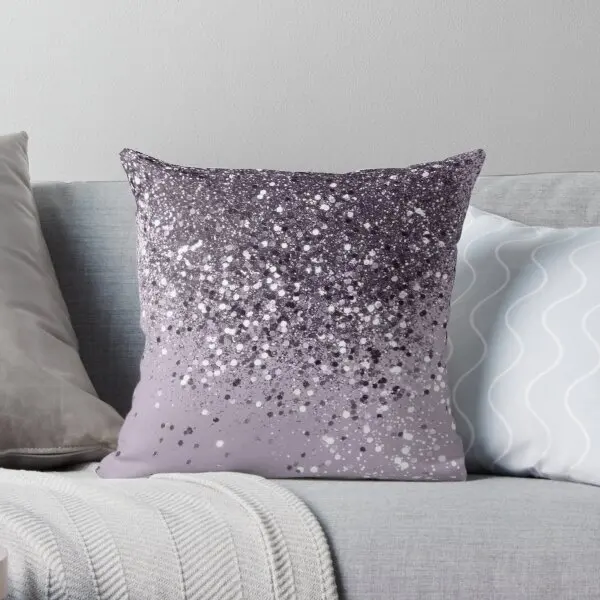 Сверкающими лаванды женские блеск 2 голени мягкая декоративная наволочка для