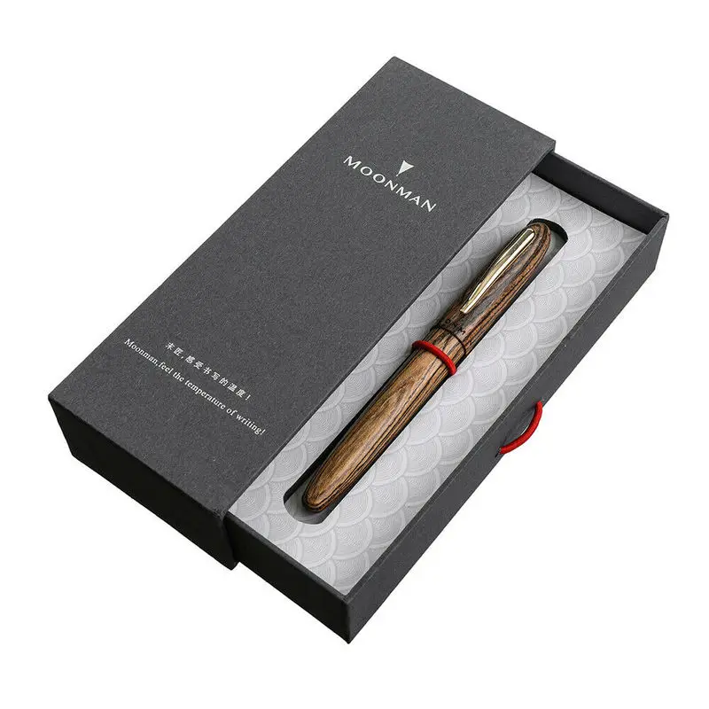 Перьевая ручка MOONMAN M6 из массива дерева портативные Нескользящие Канцтовары для
