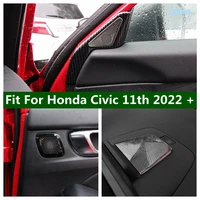 inner window pillar a stereo speaker audio loudspeaker sound decor panel cover trim fit for honda civic 11th 2022 accessories