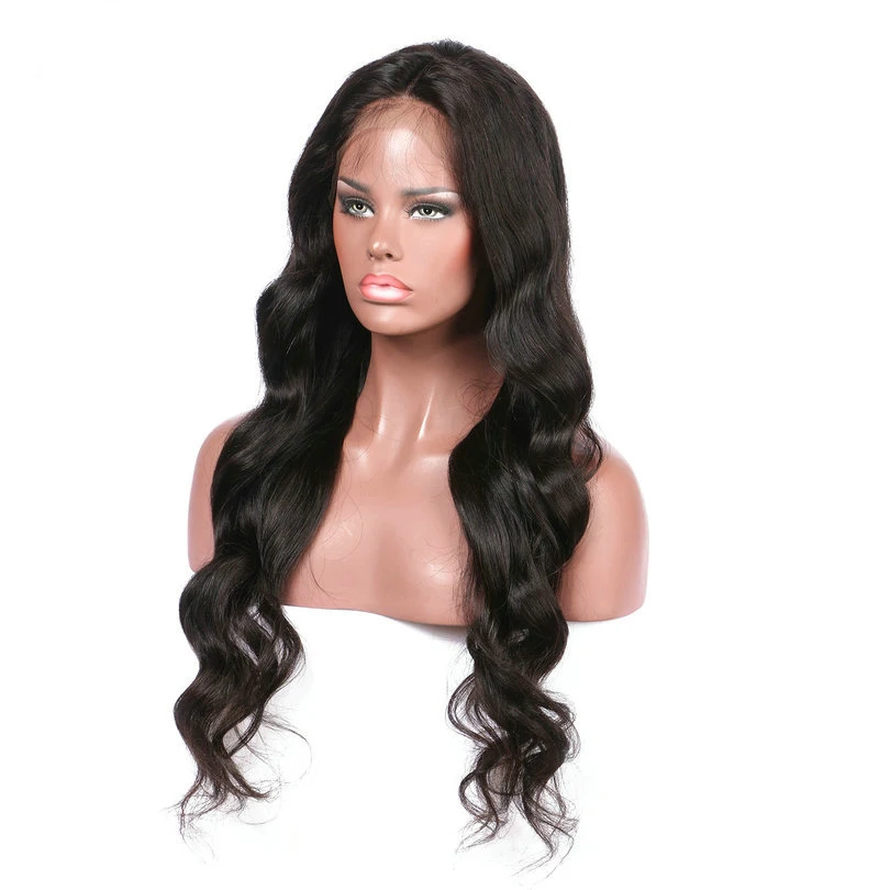 Парики из натуральных черных волос на фронтальной части парики для женщин