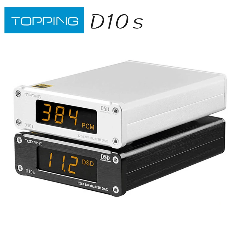 Цифровой мини-USB ЦАП TOPPING D10s декодер XMOS XU208 ES9038Q2M PCM384KHz DSD256 аудио hi-fi