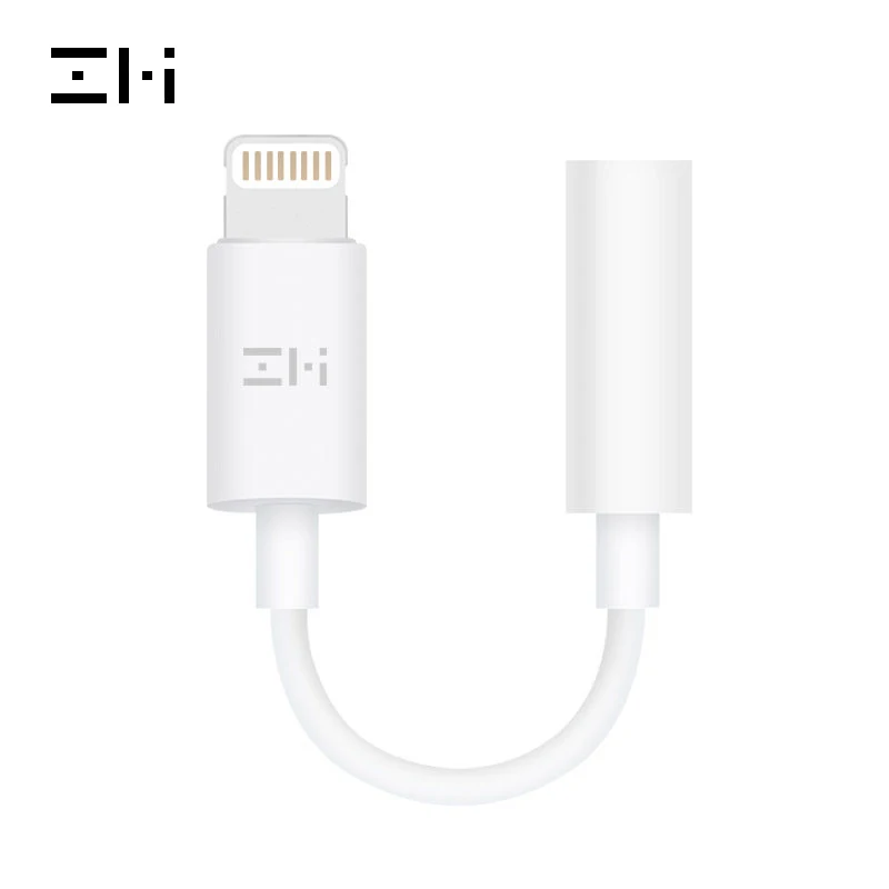 ZMI mfi Сертифицированный lightning на 3,5 мм разъем для наушников аудио адаптер для iPhone xs max xr 8 7 6 plus 11 ipad pro aux кабель - Цвет: ZMI MFI adapter
