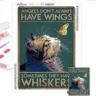 5D DIY алмазная живопись кот аниме туалетная бумага Алмазная вышивка полная Стразы картина, Алмазная мозаика винтажное украшение для бара