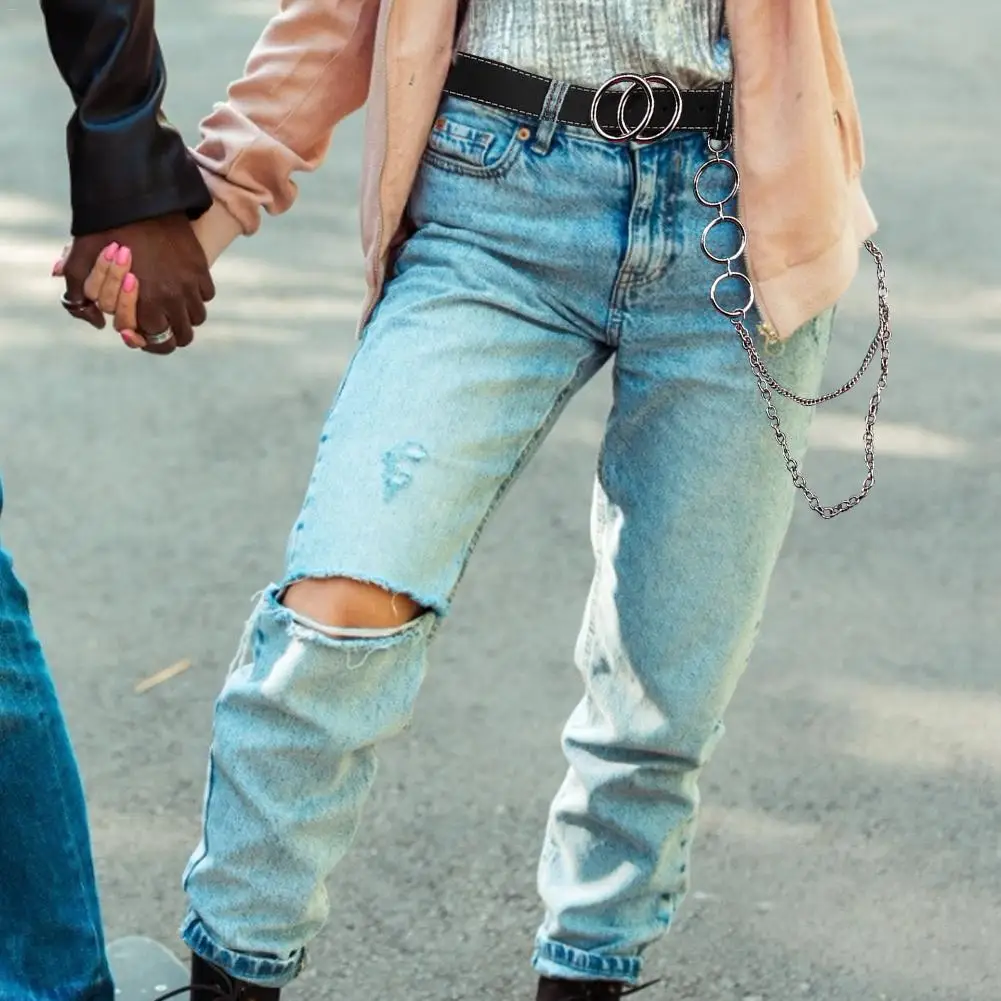 Мягкая цепочка из искусственной кожи двойная Пряжка винтажная декоративная