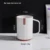 Bar Cup with handle  white and red