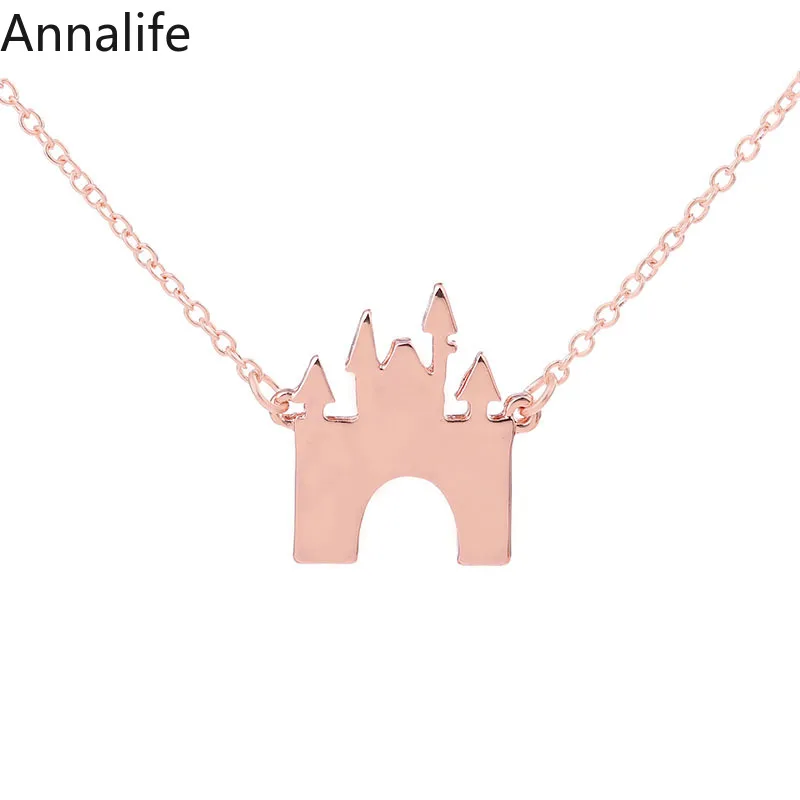 Новинка 2019 ожерелье в виде замка очаровательное сказочное здание кулон чокер