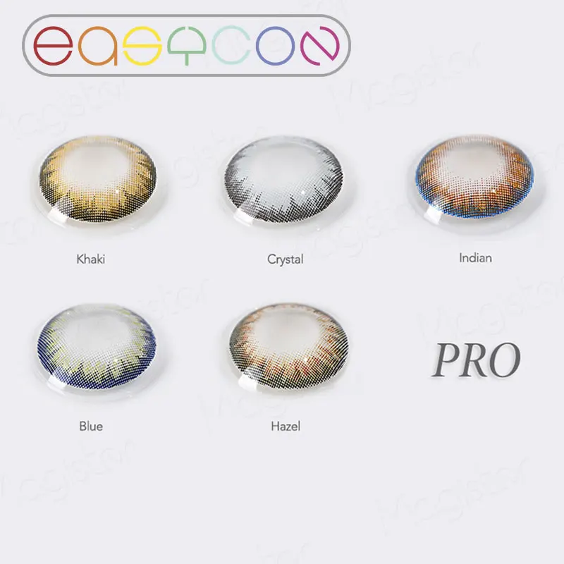 

EASYCON PRO Series Yearly Color Contact Lens Annually Eye Color Lens Soft Colored Contact Lenses 2pcs/pair Degree optional