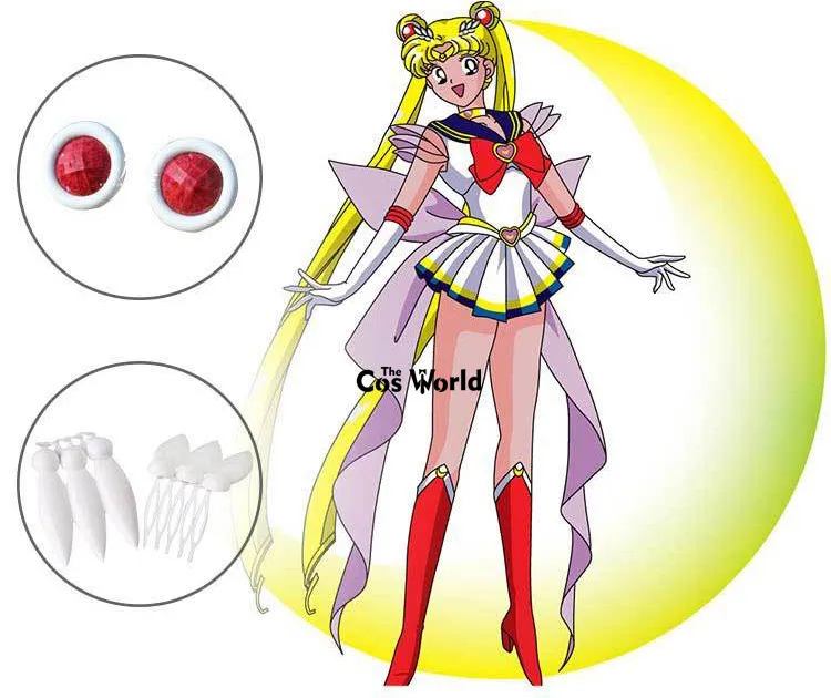 

Super Sailor Moon Tsukino Usagi Uniform Dress Outfit Anime Customize Cosplay Costumes