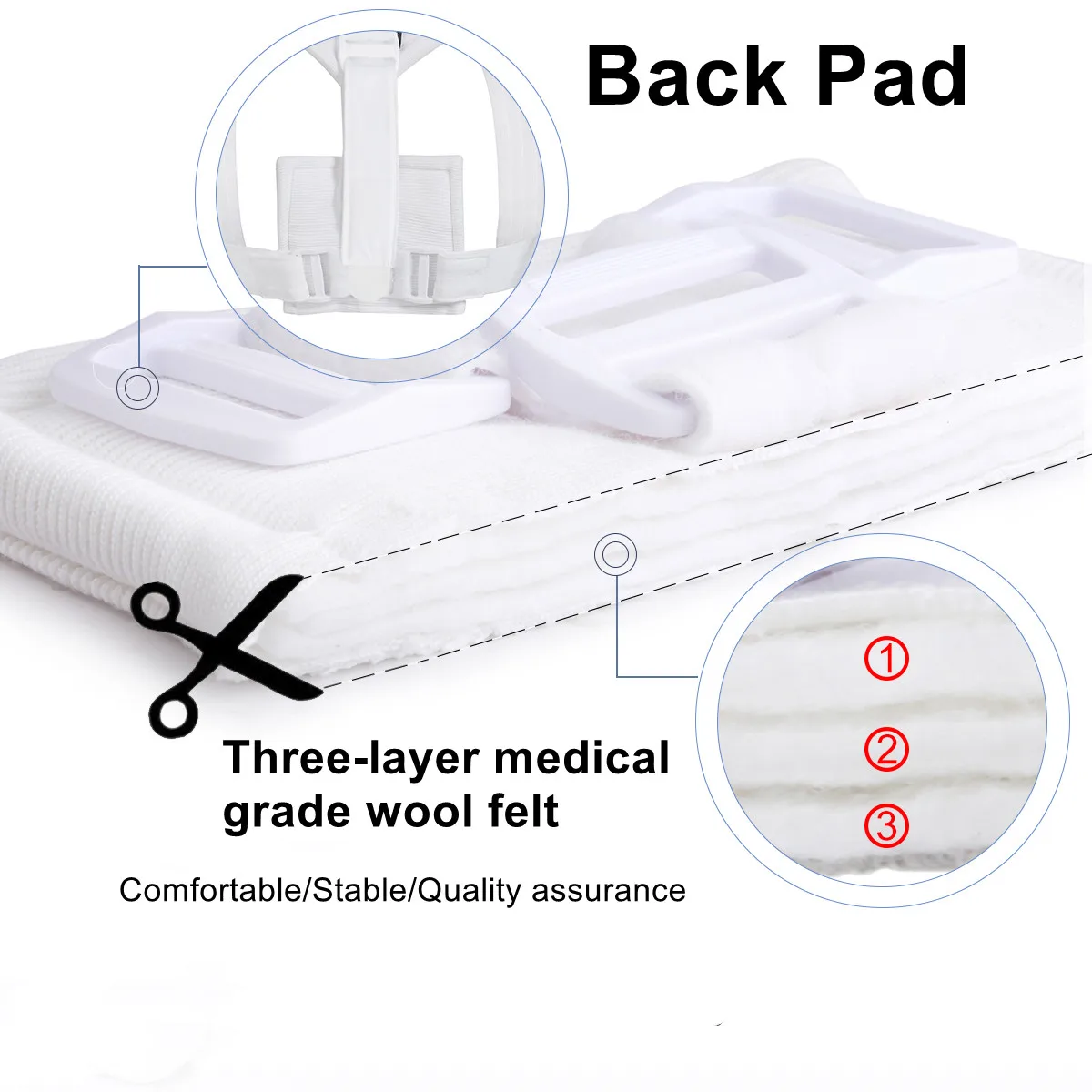 Корректор осанки VELPEAU регулируемый ремень для ключиц с мягким плечевым ремнем