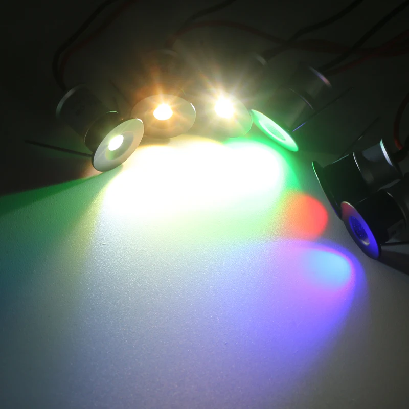 RGB RGBW 1W DC12V IP65 мини светодиодный прожектор + IP67 источник питания для вечерние Star Spot
