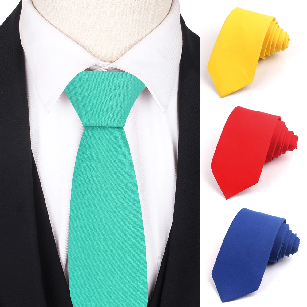 Solid Slim Neck Tie For Men Women Leisure Ties Suits Classic Wedding Business Skinny Necktie | Аксессуары для одежды