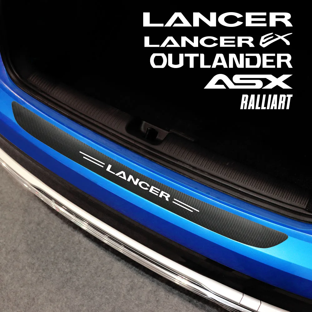 Защитная Наклейка для заднего бампера автомобиля Mitsubishi Lancer 10X3 9 EX Outlander ASX Ralliart