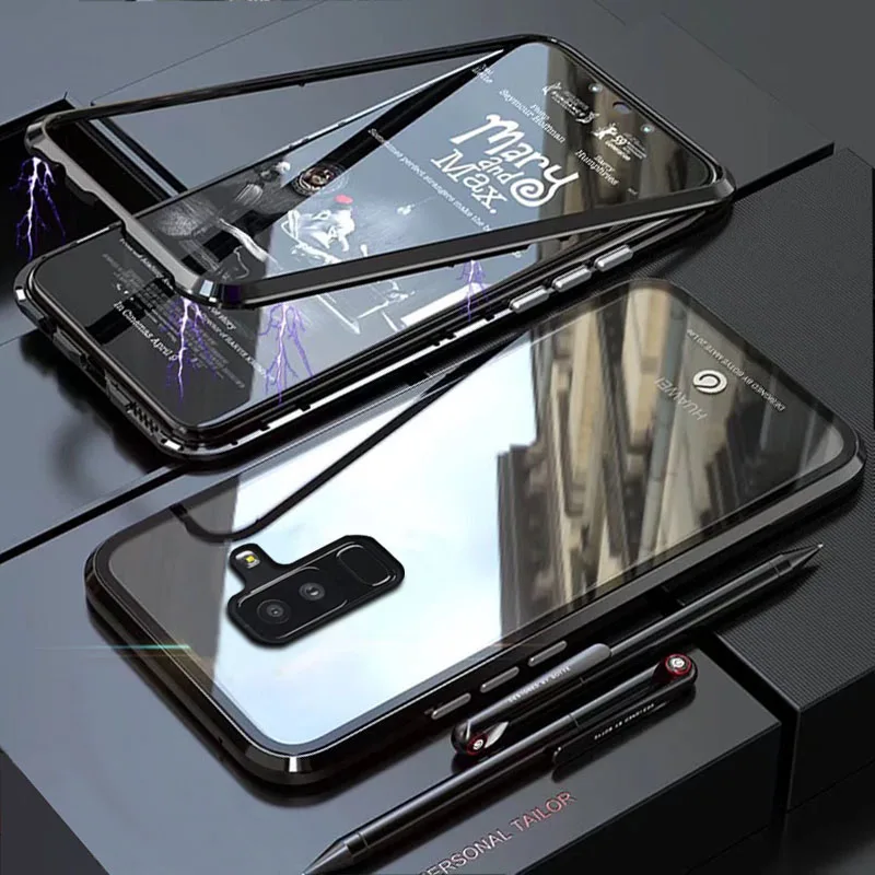 Чехол YonLinTan для Samsung galaxy A6 Plus A6Plus чехол с сильным магнитным адсорбционным