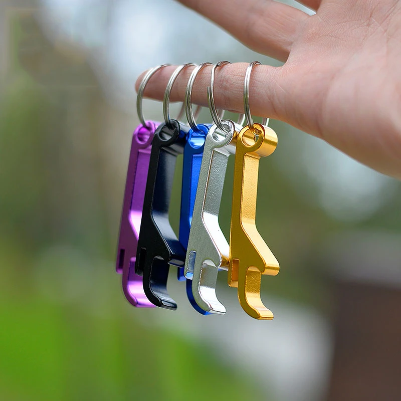 Портативный мини брелок для открывания пивных бутылок 4 в 1|Открывалки| |