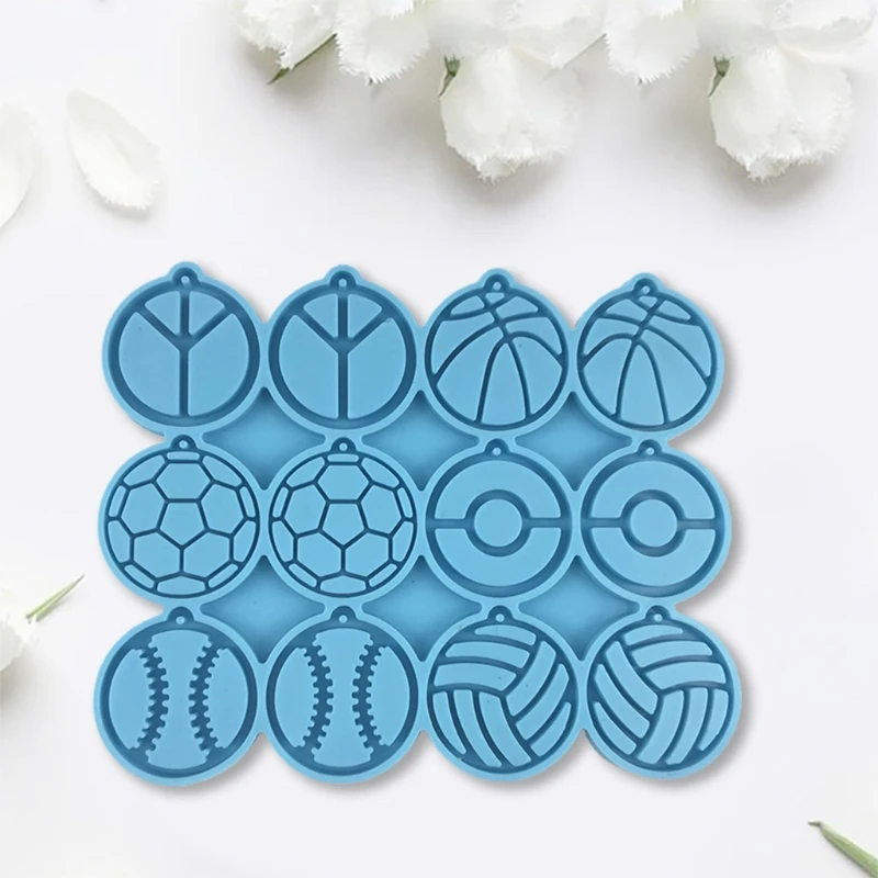 Ball Style Earrings Epoxy Resin Mold Ear Studs Dangle Casting Silicone Mould DIY Crafts Jewelry Pendants Making Tool | Украшения и