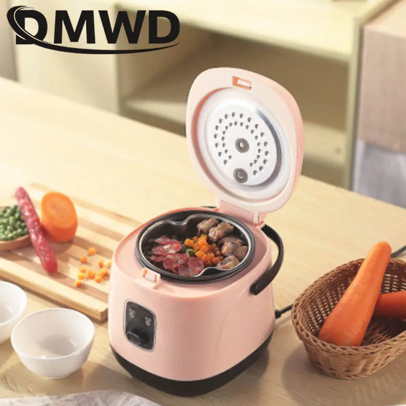 DMWD электрическая мини рисоварка л 2 слойный отпариватель для еды