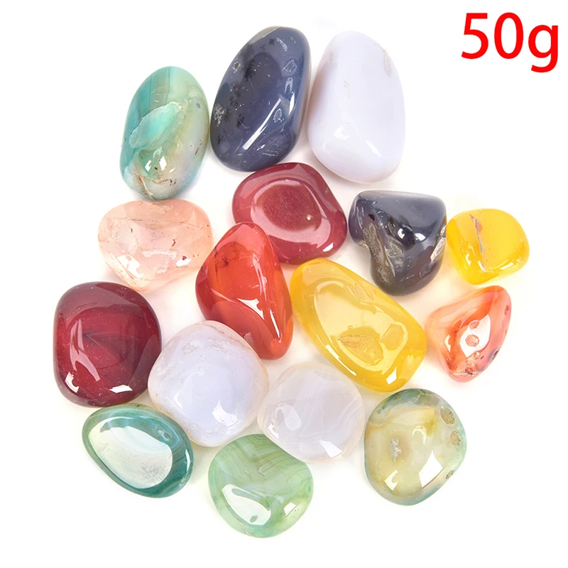 50 г/пакет случайные полированные нестандартные Кристальные камни натуральные