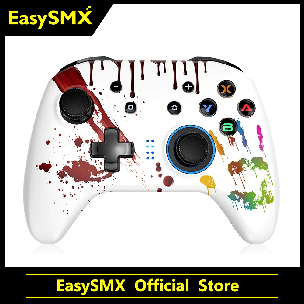 

Геймпад EasySMX для Nintendo Switch, джойстик с управлением вибрацией, подходит для ПК под управлением Windows 7, 8, 10, с 6 осями Turbo