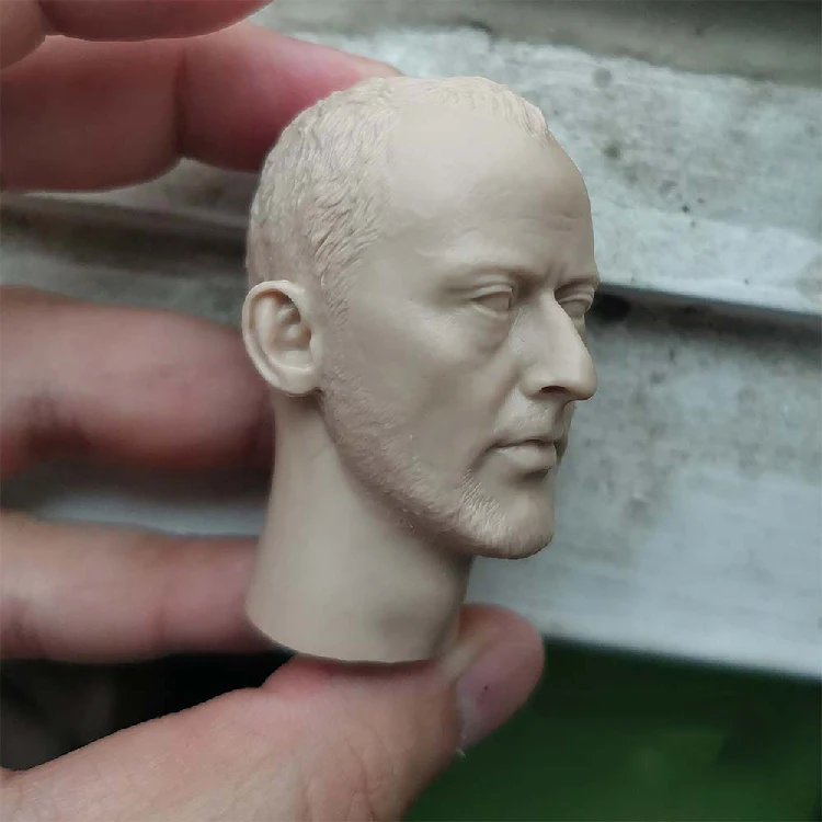 Масштаб 1/6 Неокрашенная белая голова Джинса Рено лепка для тренировки тела