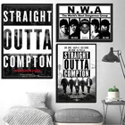 Картина в стиле хип-хоп музыкальная рэп-звезда N.W.A Прямая Из Compton, искусство, домашний декор, комната, гостиная, Настенный декор, качественная Картина на холсте, плакат