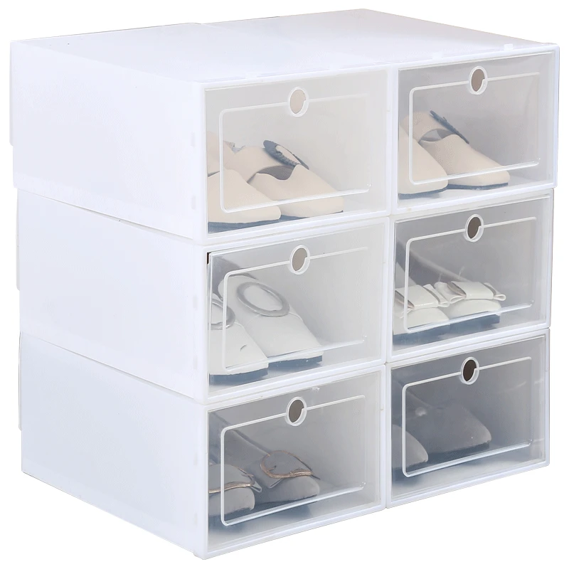 

PP Material Plastic Transparent Shoe Storage Box Dust-proof and Moisture-proof Clamshell Drawer Type Shoe Box Storage Box