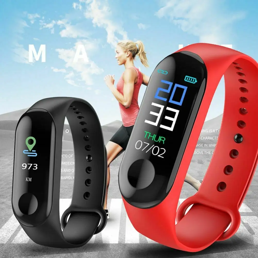 

Smart Watch Blood Pressure Heart Rate Monitor Bracelet Wristband iOS Android New