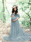 Длинные платья без Плеч для фотосъемки беременных женщин платье со шлейфом для фотосъемки кружевное платье макси Одежда