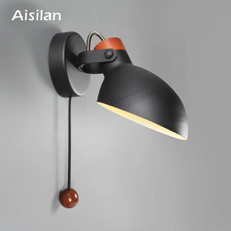Aisilan простой креативный настенный светильник led спальня фойе исследование Скандинавский дизайн гостиная коридор настенные светильники-бра для гостиницы отель коридор