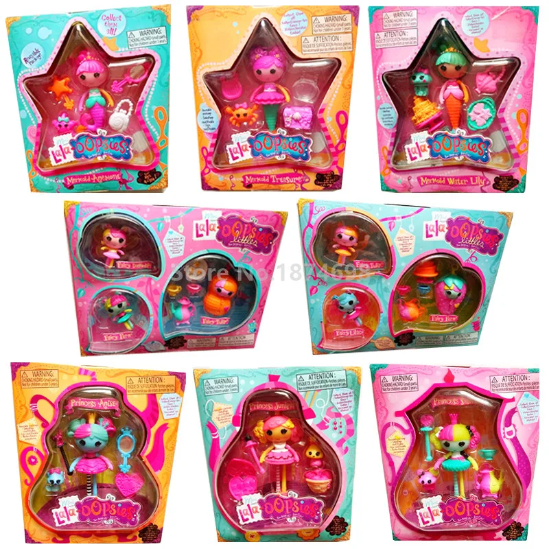 

New Mini Lalaloopsy Doll Collection Lala Oopsies Mermaid Little Fairy Princess Fashion Figure Toy Dolls for Girls Gifts