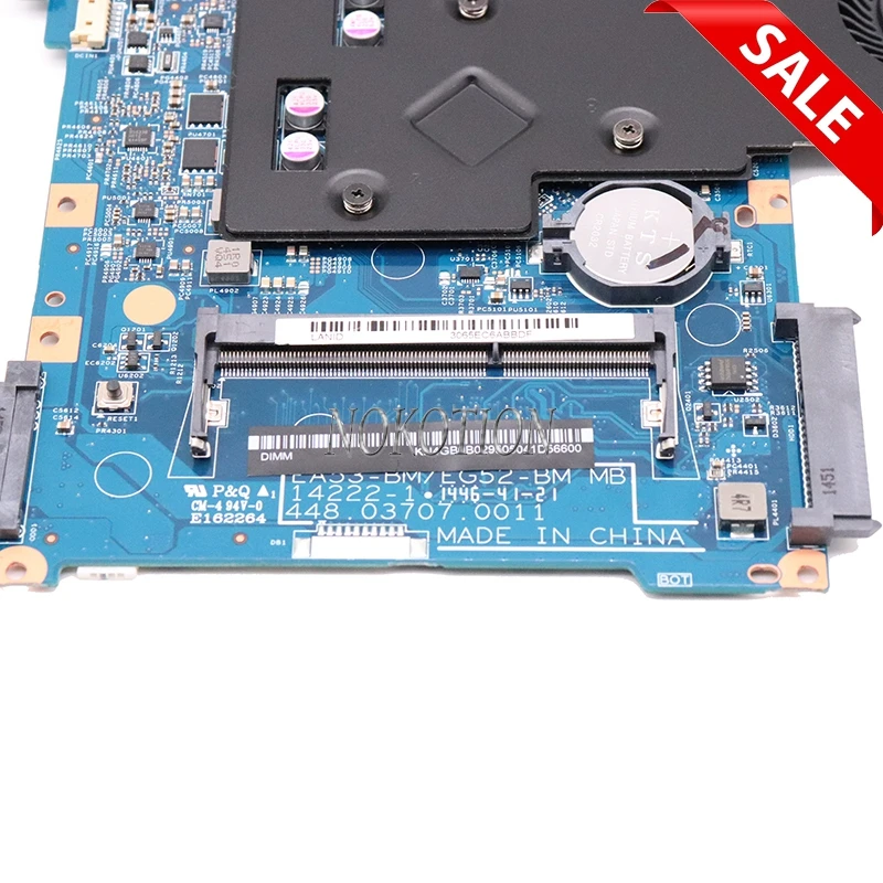 NOKOTION материнская плата для ноутбука acer aspire ES1-512 NBMRW11003 EA53-BM EG52-BM MB 14222-1 448.03703.0011 материнская плата