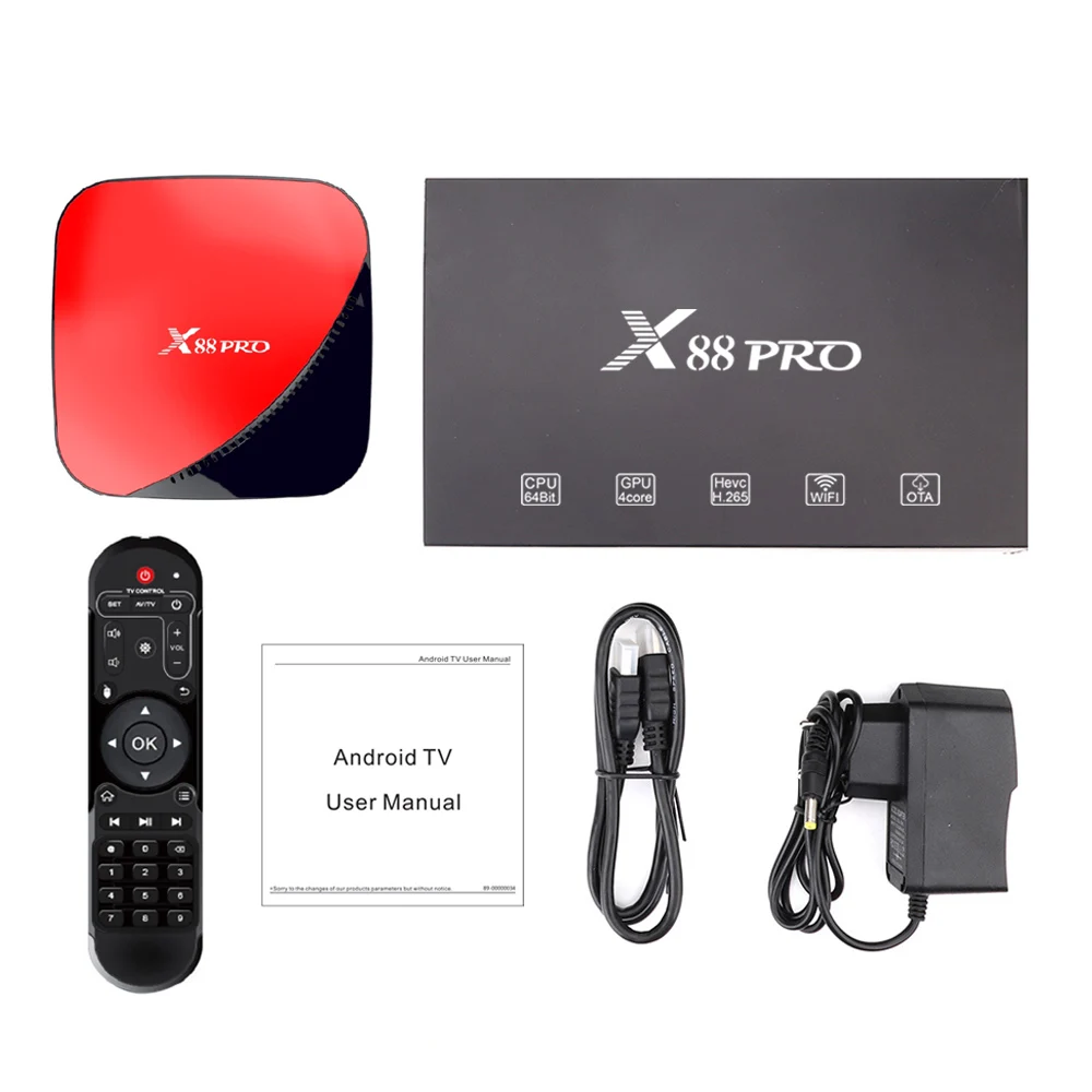 X88 Pro Смарт ТВ приставка Android 9,0 ТВ приставка 4 Гб ОЗУ 64 Гб 128 ГБ макс RK3318 USB3.0 H.265 Netflix Youtube ТВ приставка Android ТВ приставка 4K ТВ приставка