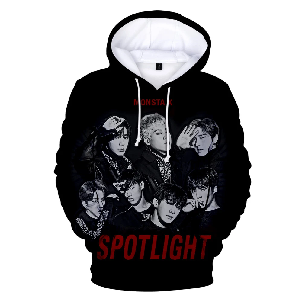 

Trendy Funny Popular MONSTA X 3D Hoodies Sweatshirts Boys/Girls Long Sleeve Hoodie Fashion Casual Children Sweatshirt Pullovers