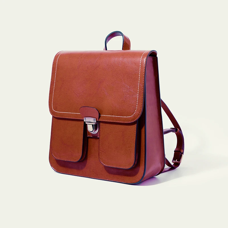 

Japanese Fashion Backpack Black High School College Vintage Leather School Bags Girls Waterproof Korean Mochila Backpack AE50SB