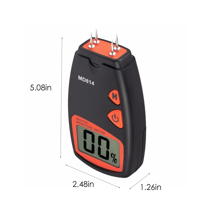 

Digital 4 Pins Wood Moisture Meter Tester Wood Trees Bamboo Humidity Tester Hygrometer Timber Damp Detector with LCD Analyzer